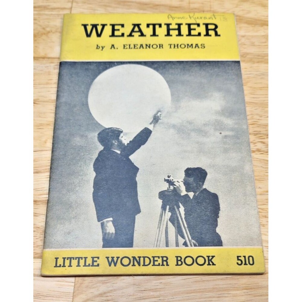 1946 Weather Little Wonder Book A. Eleanor Thomas TF5-L1